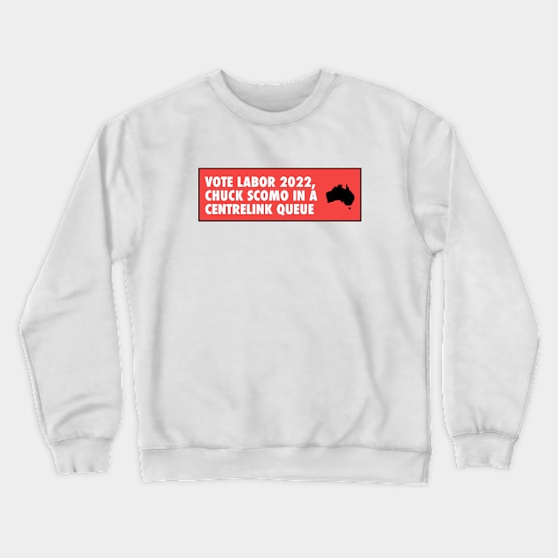 Vote Labor 2022 - Australia Election Crewneck Sweatshirt by Football from the Left